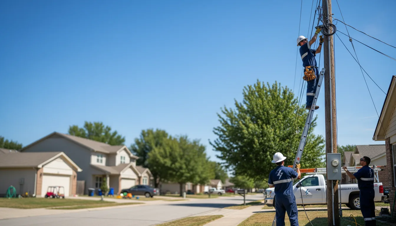 Residential electrician providing installation services in Bexar, AR